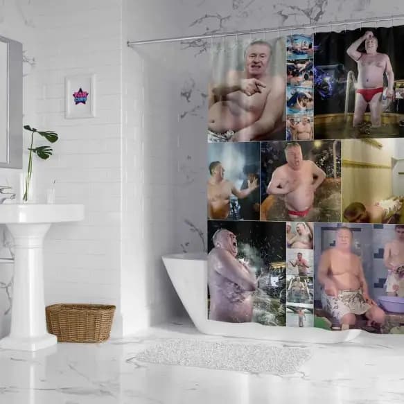 Штора для ванной Жириновский