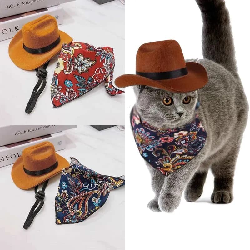 Ковбойская шляпа для кота